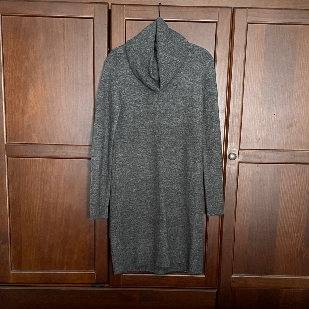 Max Studio Gray Knit Sweater Dress XS